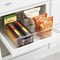 mDesign Plastic Kitchen Storage Container Bin with Handles, 8 Pack